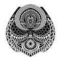 Abstract polynesian tattoo ethnic circle design Royalty Free Stock Photo