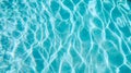 Abstract pool water.  Swimming pool bottom caustics ripple and flow with waves background surface of blue swimming pool Royalty Free Stock Photo