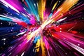 Abstract pop background with explosion of colors to the beat Royalty Free Stock Photo