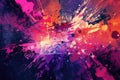 Abstract pop background with explosion of colors to the beat Royalty Free Stock Photo