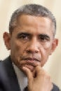 Abstract portrait of Barack Obama