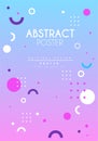 Abstract poster original, creative graphic design template for banner, invitation, flyer, cover, brochure vector
