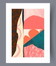 Abstract postmodernism chaotic figures wall art print