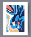 Abstract postmodernism tracery wall art print