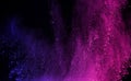 Abstract powder splatted background. Colorful powder explosion on black background. Colored cloud. Colorful dust explode. Paint Ho Royalty Free Stock Photo