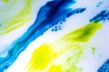 Abstract Primary Color Ink Splats