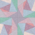 Abstract prints creative tile surface. Triangles abstract background. Modern mosaic wallpaper. Art deco pattern. Geometric