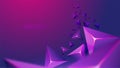 Abstract prism futuristic purple background