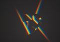Abstract Prismatic Rainbow Light Refraction Royalty Free Stock Photo
