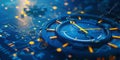 Abstract productivity background with efficient workflow systems and time management concept