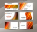 Business card layout template set24