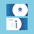 Abstract professional water bubble business card design