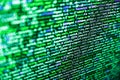 Abstract program code on computer screen. Programming code abstract screen of software developer. Php language and coding function Royalty Free Stock Photo