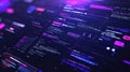 Abstract programming digital data flowing cyberspace technology Royalty Free Stock Photo