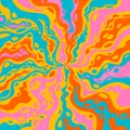 Abstract psychedelic groovy background