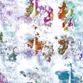 Abstract psychedelic grunge background graphic stylization on a textured canvas of chaotic blurry strokes and strokes of paint Royalty Free Stock Photo