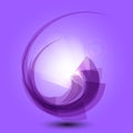 Abstract purple background with light