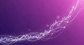 Abstract Purple Background with Wavy Lines and Data Visualization Royalty Free Stock Photo