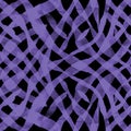 Abstract purple black striped plaid textured seamless pattern background