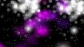 Abstract Purple Black and White Bokeh Lights Background Royalty Free Stock Photo