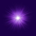 Abstract purple blast design on dark background Royalty Free Stock Photo