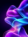 Abstract Purple Blue Flowing Energy Vibrant abstract image of flowing purple and blue energy ideal for backgrounds or design Royalty Free Stock Photo