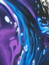 Abstract purple and blue painting background Royalty Free Stock Photo