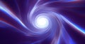 Abstract purple blue tunnel twisted swirl of cosmic hyperspace magical