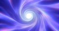 Abstract purple blue tunnel twisted swirl of cosmic hyperspace magical Royalty Free Stock Photo