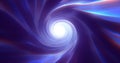 Abstract purple blue tunnel twisted swirl of cosmic hyperspace magica