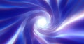 Abstract purple blue tunnel twisted swirl of cosmic hyperspace magical bright