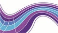 Abstract Purple and Blue Wavy Line Background, vector design Generative AI Royalty Free Stock Photo