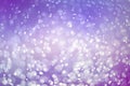 Abstract purple bokeh circles , bokeh abstract Christmas and new year theme background, purple defocused light Royalty Free Stock Photo