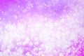 Abstract purple bokeh circles , bokeh abstract Christmas and new year theme background, purple defocused light Royalty Free Stock Photo