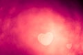 Abstract purple bokeh heart shape Royalty Free Stock Photo