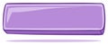 Abstract purple button design with shadow effect, simple shape, vector illustration Royalty Free Stock Photo