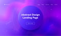 Abstract Purple Circle Landing Page Background. Trendy Minimalistic Pink Violet Gradient Shape Pattern. Creative Design Soft Line