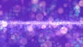 Abstract purple color digital particles flow with bokeh motion background