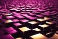 Abstract Purple Cubic Surface Background