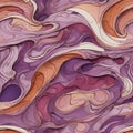 Abstract Purple Dreamy Waves Colorful Seamless Pattern Digital Artwort Background Design