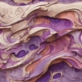 Abstract Purple Dreamy Waves Colorful Seamless Pattern Digital Artwort Background Design