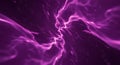 Abstract purple energy flow background with glowing filaments and particles Royalty Free Stock Photo