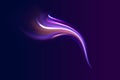 Abstract Purple Energy Flow On Dark. Royalty Free Stock Photo