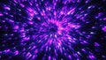 Abstract purple energy flow with motion effect and digital streaks creating a futuristic cosmic visual Royalty Free Stock Photo