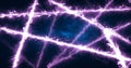 Abstract purple energy lines magical glowing Royalty Free Stock Photo