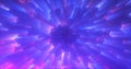 Abstract purple energy magical bright glowing spiral swirl tunnel