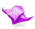 Abstract purple fabric in motion