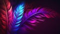 Abstract purple feather texture pattern background. Generative  AI Royalty Free Stock Photo