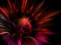 Abstract Purple Feathering Fireworks Background Fractal Art