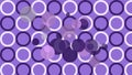 Abstract purple geometric pattern background with random object Royalty Free Stock Photo